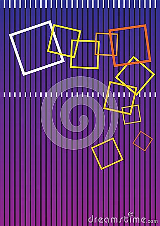 Colorful Square Boxes Vector Illustration