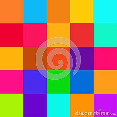 Colorful squares colors background, block soft pastel bright Stock Photo