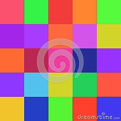 Colorful squares colors background, block soft pastel bright Stock Photo