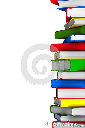 Colorful Stack of books Stock Photo