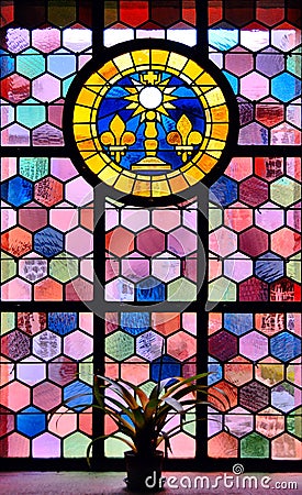 Colorful Stained Glass Stock Photo