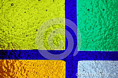 Colorful stained glass window Stock Photo