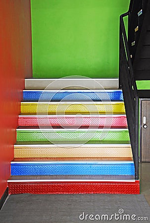 Colorful Stairs Stock Photo