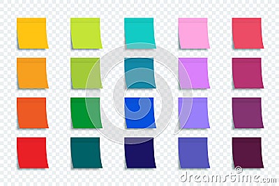 Colorful Stickers set isolated on transparent background. Stickers. Vector colorful stickers for advertising design Vector Illustration