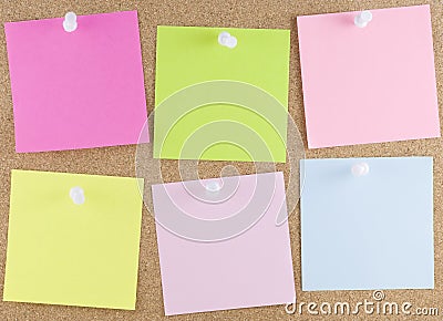 Colorful sticky notes Stock Photo