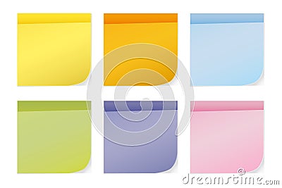 Colorful sticky notes Stock Photo