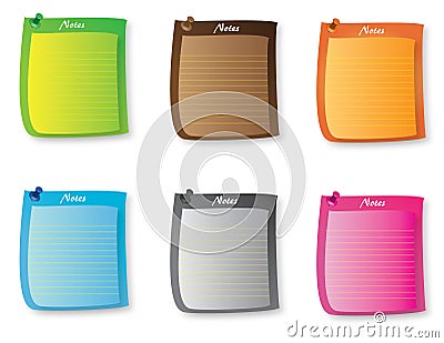 Colorful sticky notes Stock Photo