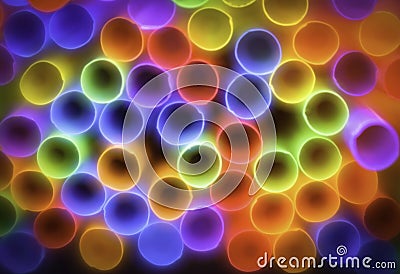 Colorful Straws, Abstract Background Stock Photo
