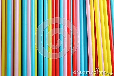 Colorful straws background Stock Photo