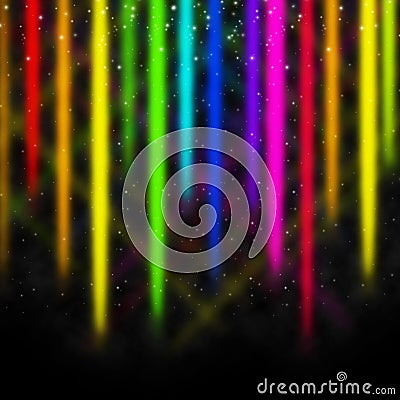 Colorful Streaks Background Shows Space And Colors Display Stock Photo