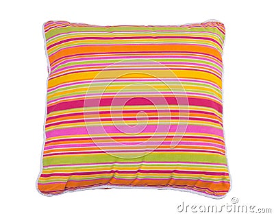 Colorful stripes pillow Stock Photo