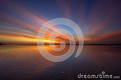 Colorful sunset Stock Photo