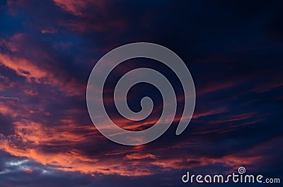 Colorful sunset Stock Photo