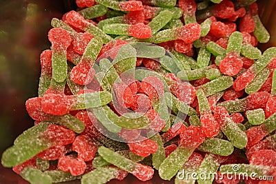 Colorful swedish jelly bean in supermarket Stock Photo
