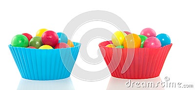 Colorful sweet gumballs Stock Photo