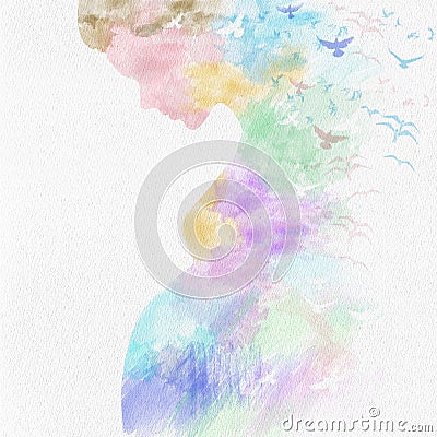 Colorful sweet pregnant on Paper Stock Photo