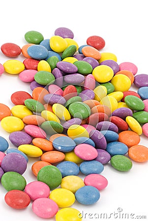 Colorful sweet smarties Stock Photo