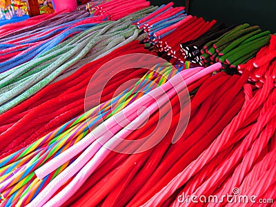 Colorful sweet snacks Stock Photo