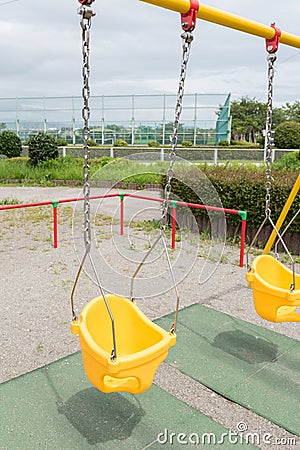 Colorful Swings Stock Photo