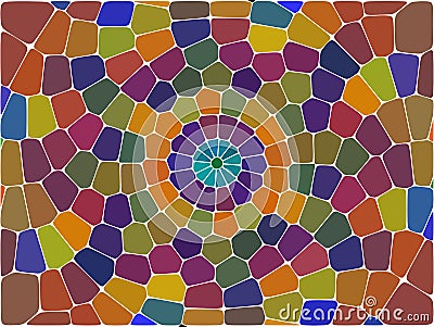 Colorful swirl rainbow polygon background or vector frame. Vector Illustration
