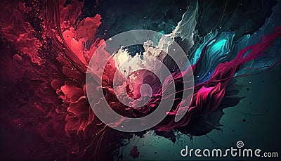 Colorful swirling dreams. Cloud background abstract movement. Vision of beauty and imagination. Sky full of wonder and fantasy Stock Photo