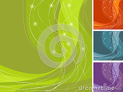 Colorful Swoosh Backgrounds Vector Illustration