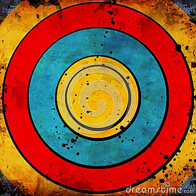 Colorful target Stock Photo