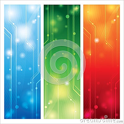 Colorful technical background vector Vector Illustration