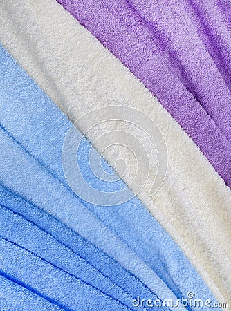 Colorful terry textile texture Stock Photo