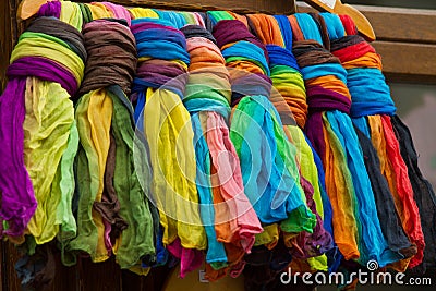 Colorful textile Stock Photo