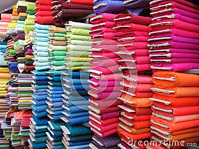 Colorful Textile Background Stock Photo