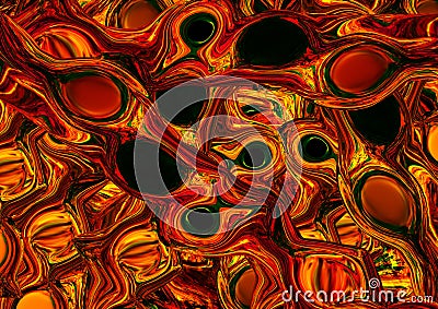 Abstract red plastic liquify effect colorful background Stock Photo