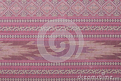 Colorful thai silk texture Stock Photo