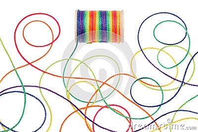 Colorful thread Stock Photo