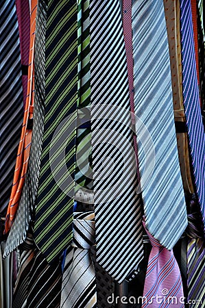 Colorful ties Stock Photo