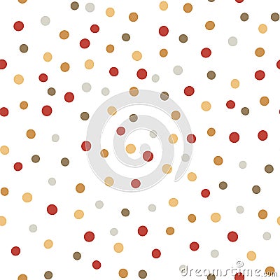 Colorful tiny polka dot seamless patterns for party, Christmas holiday, baby textile, pijams. Childish cute repeat Vector Illustration