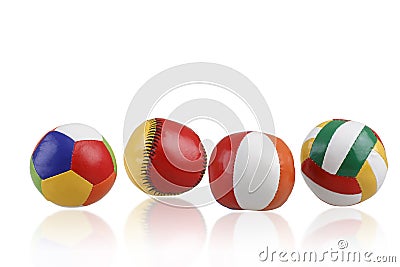 Colorful toy balls Stock Photo