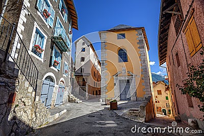 The Old Town of Briancon, Alps mountains, France Stock Photo