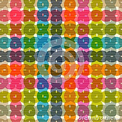 Colorful Transparent Seamless Background Vector Illustration