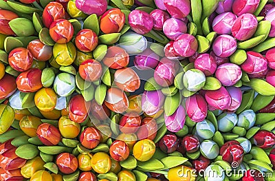 Colorful tulip background Stock Photo
