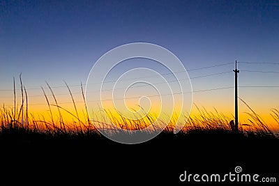 Colorful Twilight Sky Stock Photo