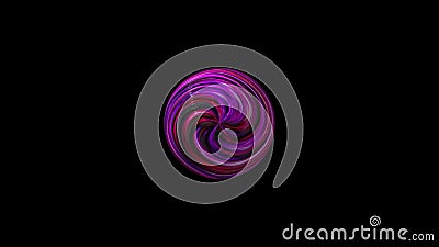 Colorful twirl orb Stock Photo