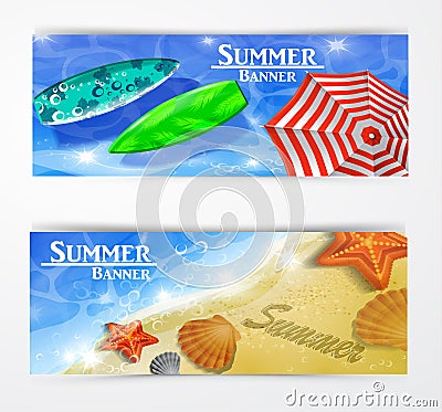 Colorful umbrella swimming pool Vector Illustration