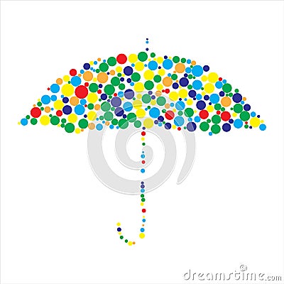 Colorful umbrella Vector Illustration