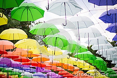 Colorful Umbrellas Stock Photo