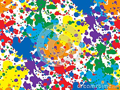 Colorful vector seamless background with spots and blotches. Vector Illustration