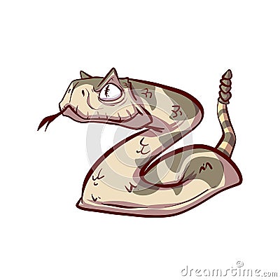 Colorful vector snake illustration Vector Illustration