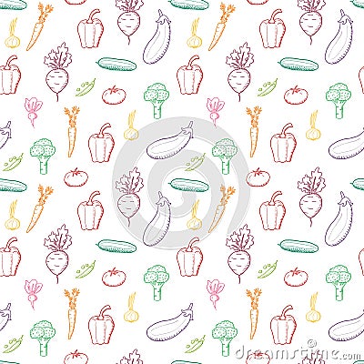 Colorful vegetable vector Vector Illustration