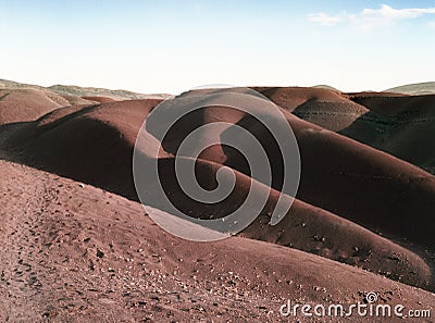 Colorful Volcanic Dunes At Maragua Crater, Bolivia Stock Photo