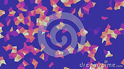 Colorful voronoi, vector abstract. Seamless irregular lines mosaic pattern. Geometric grid Stock Photo